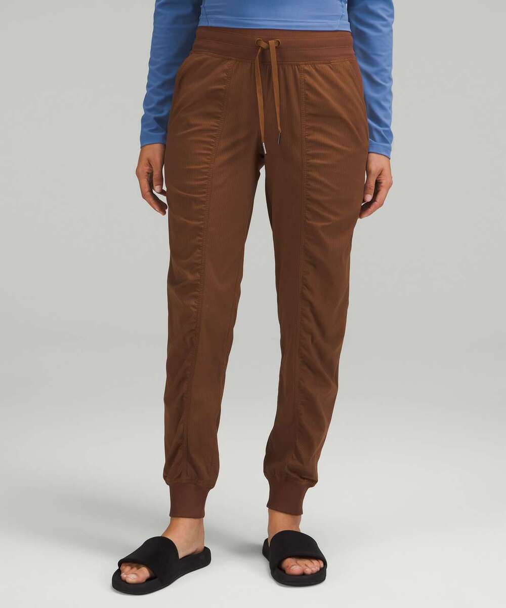 Lululemon Dance Studio Mid-Rise Jogger Roasted Brown Drawstring Pants Size 2